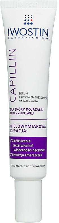 Iwostin Capillin serum przeciwzmarszczkowe na rozszerzone i popękane naczynka