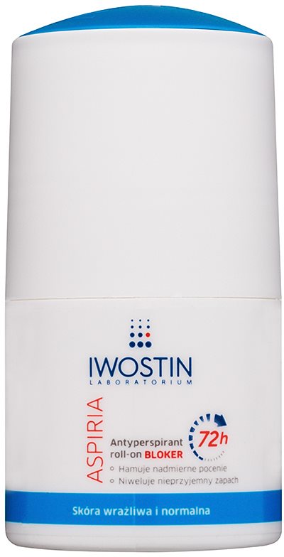 Iwostin Aspiria antiperspirant roll-on proti prekomernemu potenju 72 ur