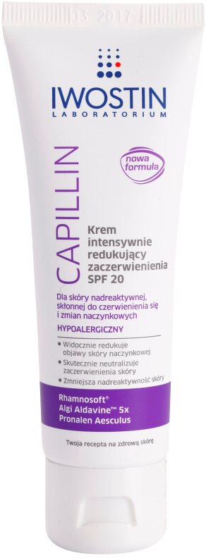 Iwostin Capillin intenzivna krema za zmanjšanje rdečice SPF 20