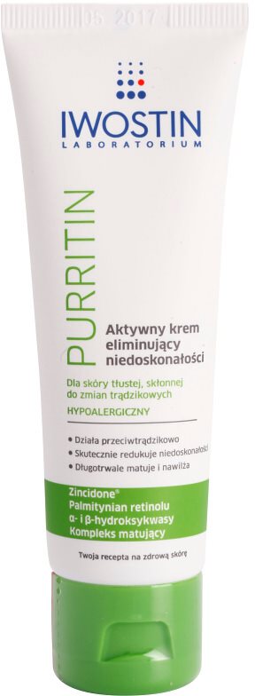 Iwostin Purritin aktivna dnevna krema proti nepravilnostim na koži