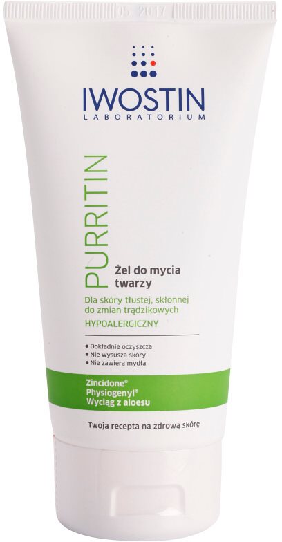 Iwostin Purritin mycí gel pro mastnou pleť se sklonem k akné