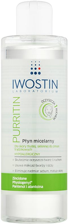 Iwostin Purritin micelární čisticí voda pro mastnou pleť se sklonem k akné