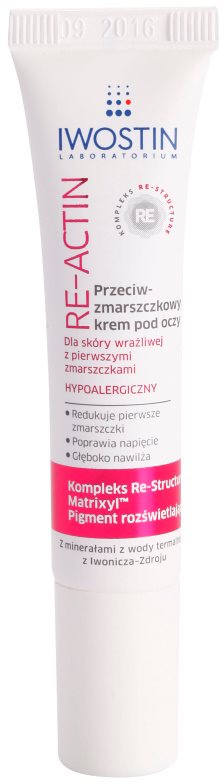 Iwostin Re-Actin protivráskový oční krém pro citlivou pleť