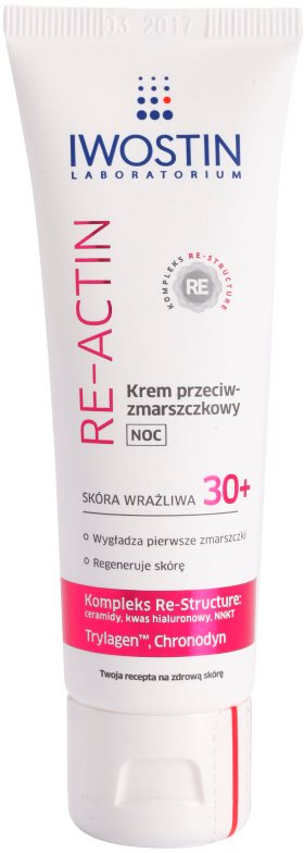 Iwostin Re-Actin Anti-Wrinkle Night Cream For Sensitive Skin