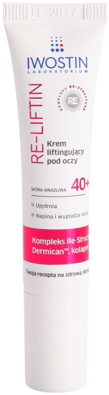 Iwostin Re-Liftin crema para contorno de ojos con efecto lifting para pieles sensibles
