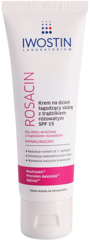 Iwostin Rosacin crème de jour apaisante anti-rougeurs SPF 15