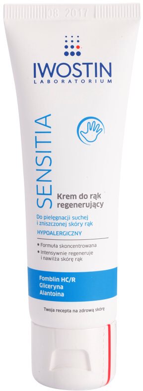 Iwostin Sensitia regenerierende Creme für die Hände