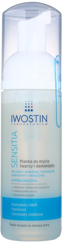 Iwostin Sensitia čistilna pena za odstranjevanje ličil za občutljivo in alergično kožo