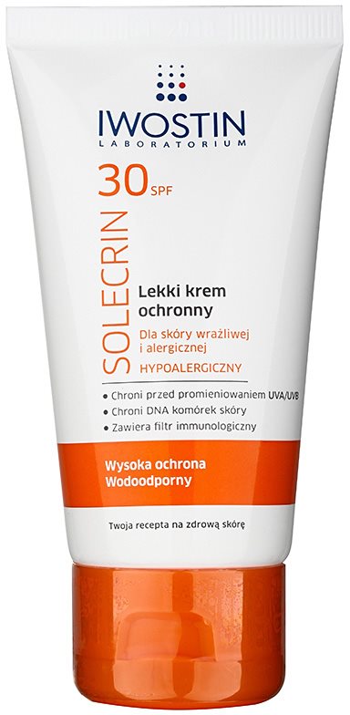 Iwostin Solercin Protective Cream for Sensitive and Allergic Skin SPF 30