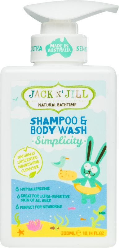 Jack N’ Jill Simplicity gel de duș și șampon delicat pentru copii 2 in 1