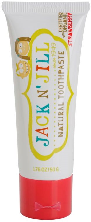 Jack N’ Jill Natural natürliche Zahnpasta für Kinder mit Erdbeergeschmack