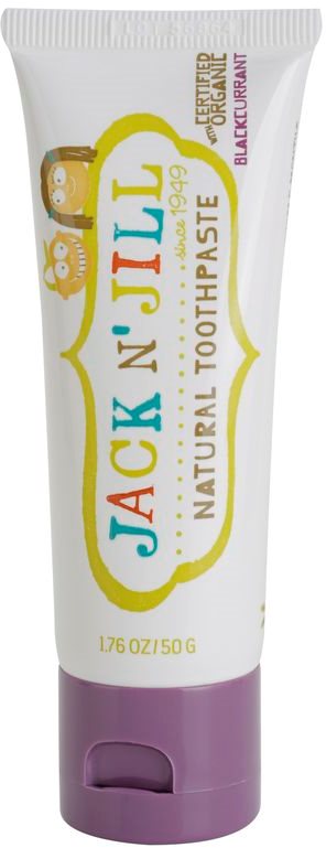 Jack N’ Jill Natural dentífrico natural par crianças com sabor a groselha preta