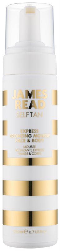 James Read Self Tan espuma bronzeadora com efeito imediato para corpo e rosto