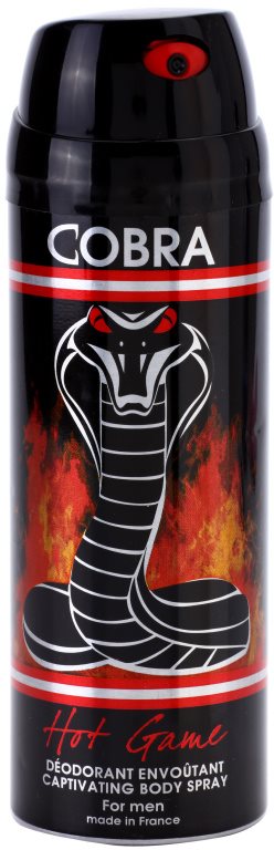 Jeanne Arthes Cobra Hot Game deodorant Spray para homens 200 ml