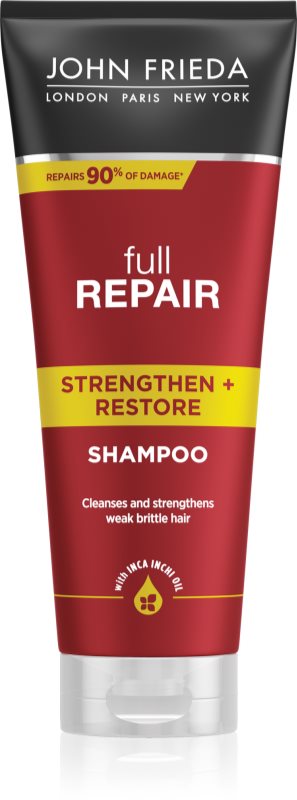 John Frieda Full Repair Strengthen+Restore зміцнюючий шампунь з відновлюючим ефектом