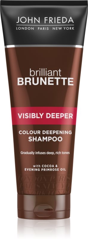 John Frieda Brilliant Brunette Visibly Deeper Radiance Shampoo For Brown Hair Shades