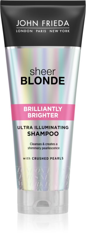 John Frieda Sheer Blonde Brilliantly Brighter Colour-Protecting Shampoo for Blonde Hair With Pearl Shine