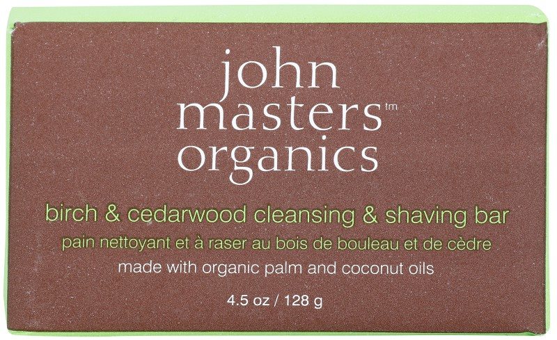 John Masters Organics Birch & Cedarwood Cleansing and Shaving Soap for Men and Women