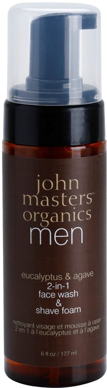 John Masters Organics Men čistiaca a holiaca pena 2 v 1