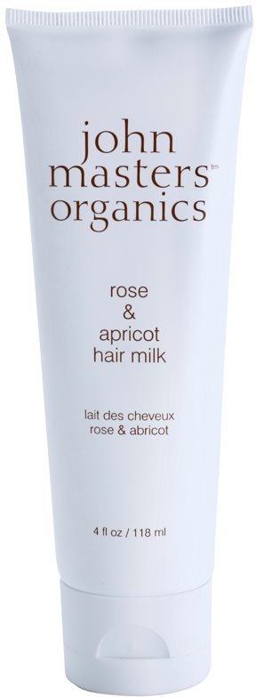 John Masters Organics Rose & Apricot mleko brez spiranja za suhe konice las