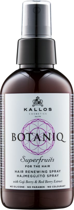 Kallos Botaniq Superfruits megújító spray növényi kivonattal
