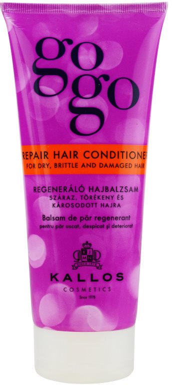Kallos Gogo condicionador regenerador para cabelo seco a danificado