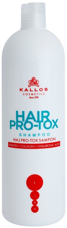 Kallos KJMN champô com queratina para cabelo seco a danificado