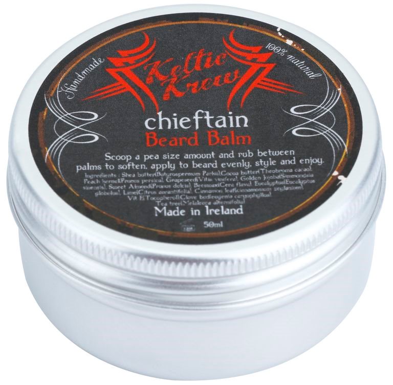 Keltic Krew Chieftain bálsamo de menta y canela para la barba