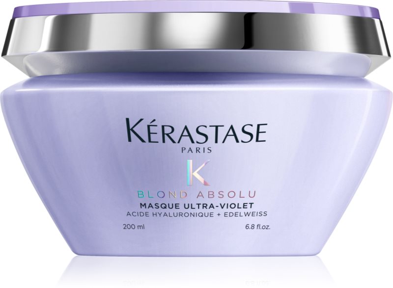 Kérastase Blond Absolu fialová maska pro zesvětlené, melírované studené blond vlasy