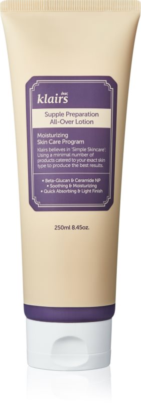 Klairs Supple Preparation зволожуюче молочко для тіла для сухої шкіри