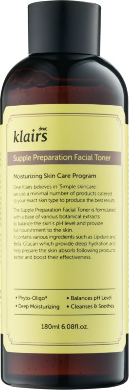 Klairs Supple Preparation vlažilni tonik, ki uravnava pH kože