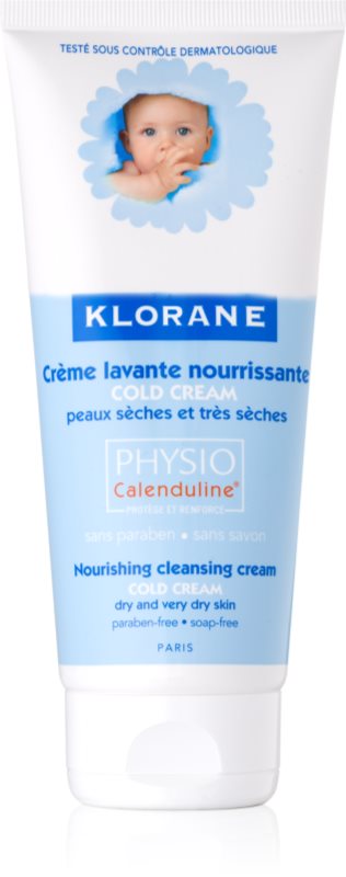 Klorane Bébé Cold Cream nährende Reinigungsmilch für trockene und sehr trockene Haut