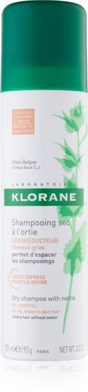 Klorane Nettle Trockenshampoo für fettiges, dunkles Haar