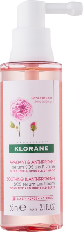 Klorane Peony pomirjevalni serum za pomirjanje občutljivega in razdraženega lasišča