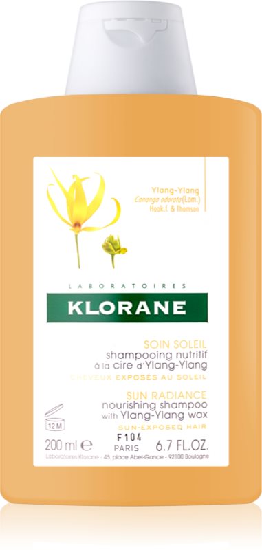 Klorane Ylang-Ylang șampon intens hrănitor pentru par expus la soare