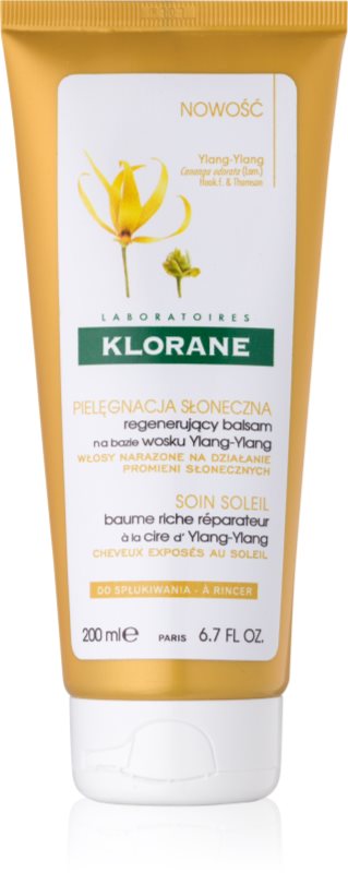 Klorane Ylang-Ylang obnovitveni balzam za lase izpostavljene soncu