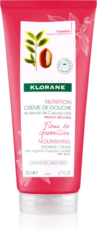 Klorane Cupuaçu Fleur de Groseíllíer intensief hydraterende douchecrème