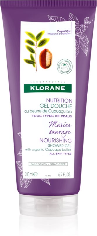Klorane Cupuaçu Mûrier Sauvage поживний гель для душу
