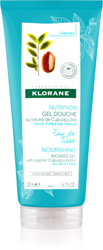 Klorane Cupuaçu Eau de Tiaré vyživujúci sprchový gél