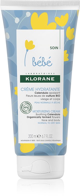 Klorane Bébé Calendula vlažilna krema za obraz in telo za otroke