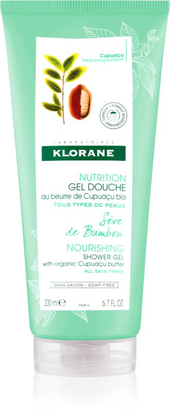 Klorane Cupuaçu Sève de Bambo поживний гель для душу