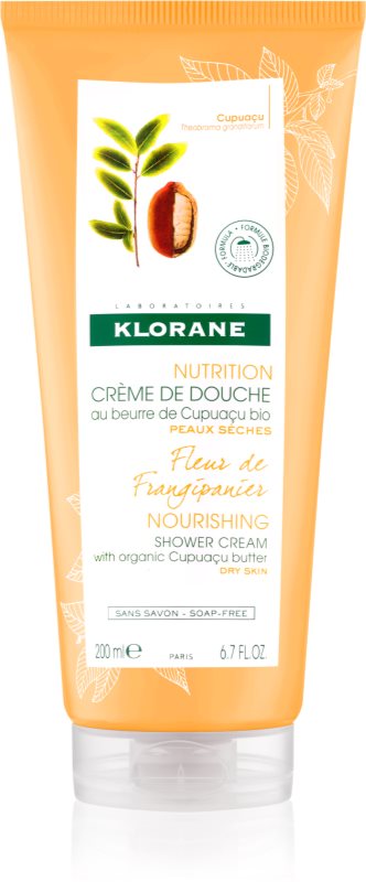 Klorane Cupuaçu Fleur de Frangipanier інтенсивно зволожувальний крем для душу