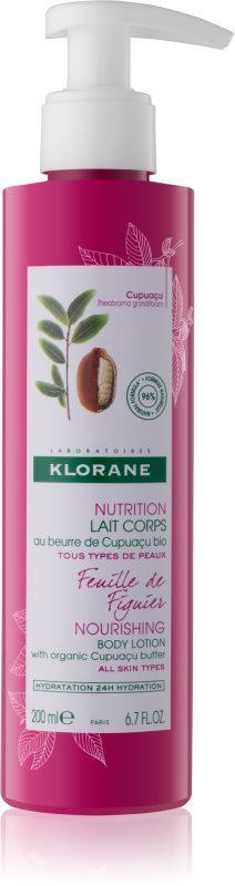 Klorane Cupuaçu Feuille de Figuier leche corporal nutritiva