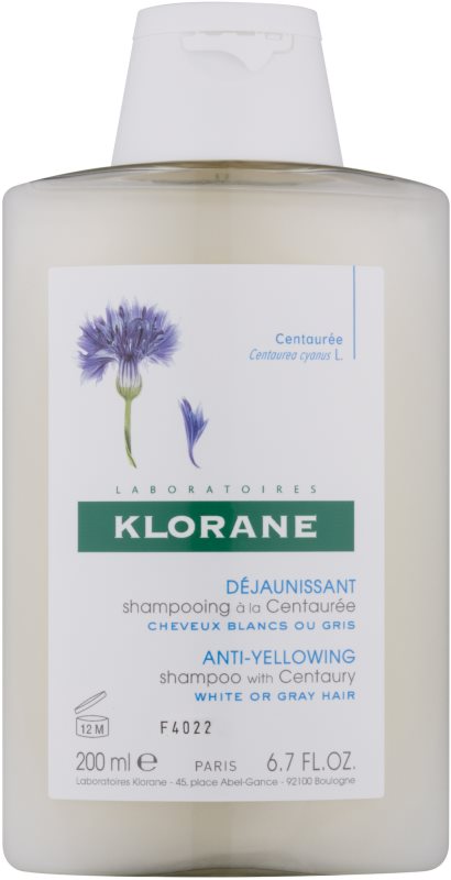 Klorane Centaurée šampon pro blond a šedivé vlasy