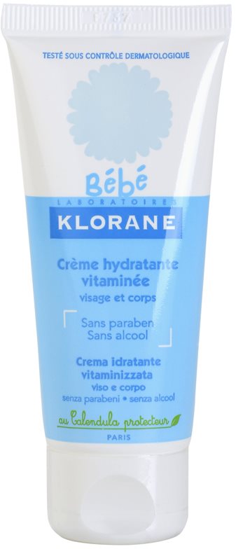 Klorane Bébé vlažilna krema za obraz in telo