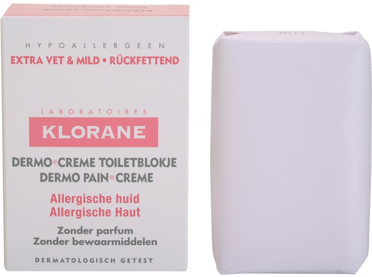 Klorane Dermo Pain Creme savon pour peaux allergiques