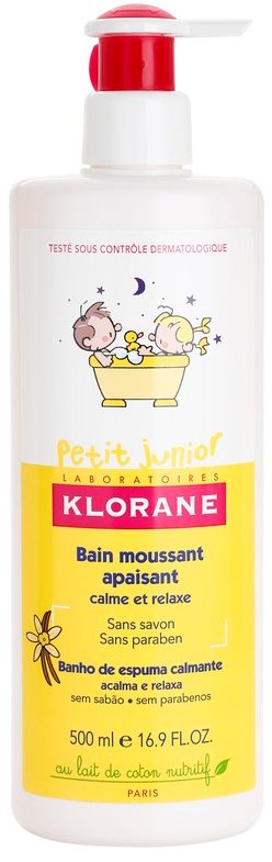 Klorane Junior espuma de banho para crianças