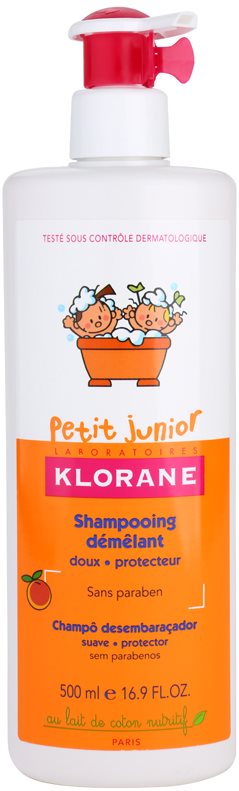 Klorane Petit Junior shampoing pour enfant arôme pêche