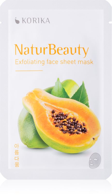 KORIKA NaturBeauty eksfoliacijska maska iz platna