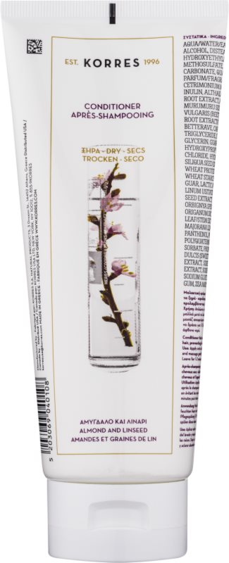 Korres Almond & Linseed odżywka do włosów suchych i łamliwych